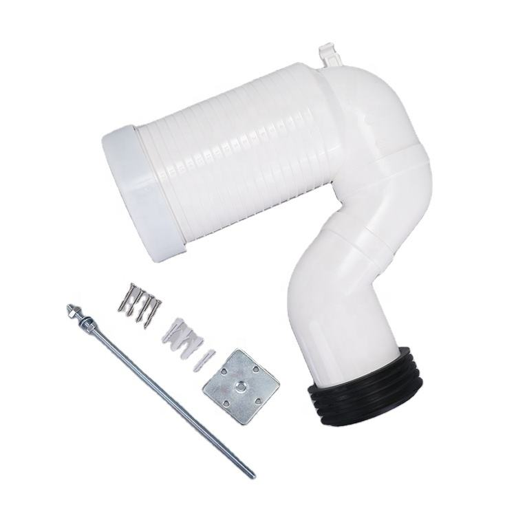 ABS Injection Molded Bathroom Sewage Pipe Outlet Wall Drain Elbow Switch Accessory