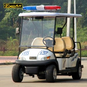 4 Seater Electric Golf Cart For Security Cruise Car With Caution Light