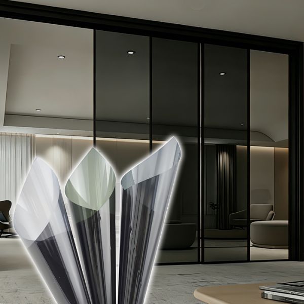 PET Clear Safety Glass Film Shatterproof Protection Heat Insulation For Home Office