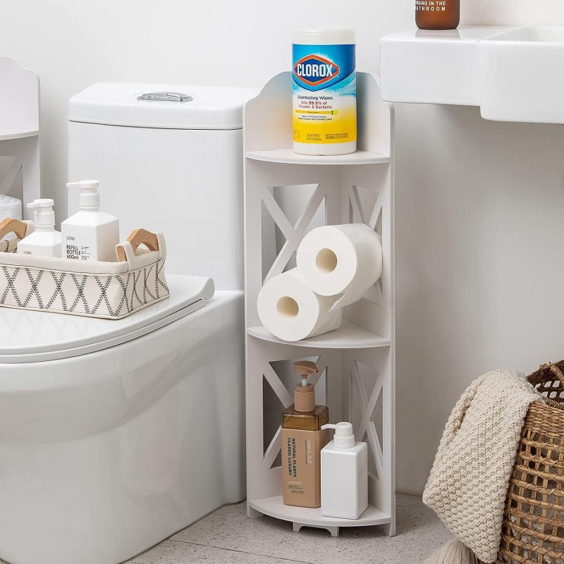 Living Room Storage Corner Shelf Flower Shelf Bathroom Bathroom Bedroom Bedside Triangle Storage Floor Shelf