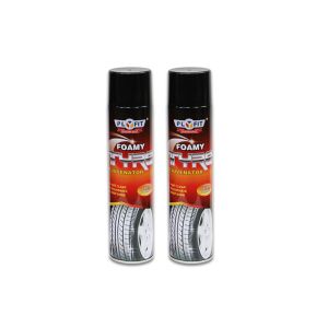 Productos polacos del espray del brillo del neumático de la espuma de los altos del lustre productos del mantenimiento del coche duraderos