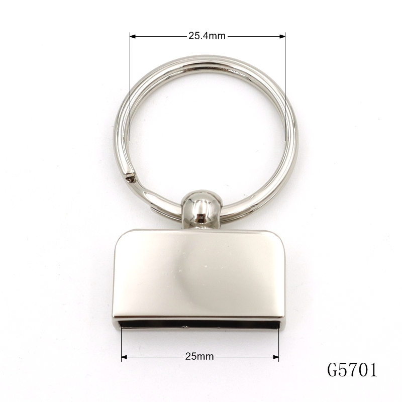 25mm Metal Bag Accessories Black Silver Gold Fob Keychain Hardware