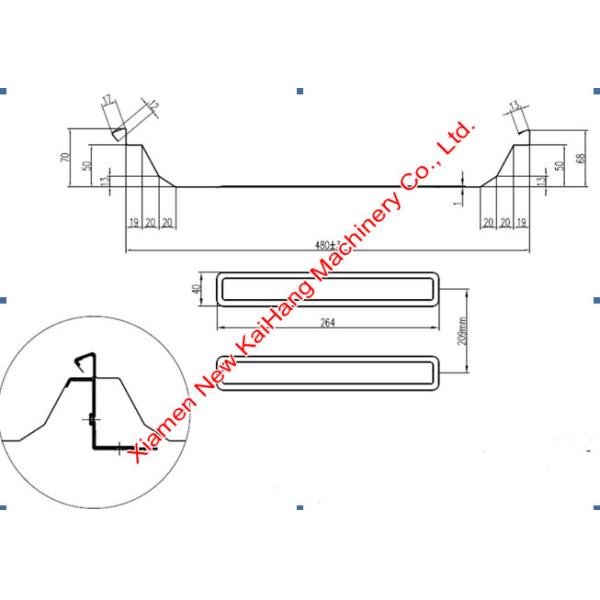 U480 Standing Seam Metal Roof Roll Former / Steel Profile Roll Forming Machine