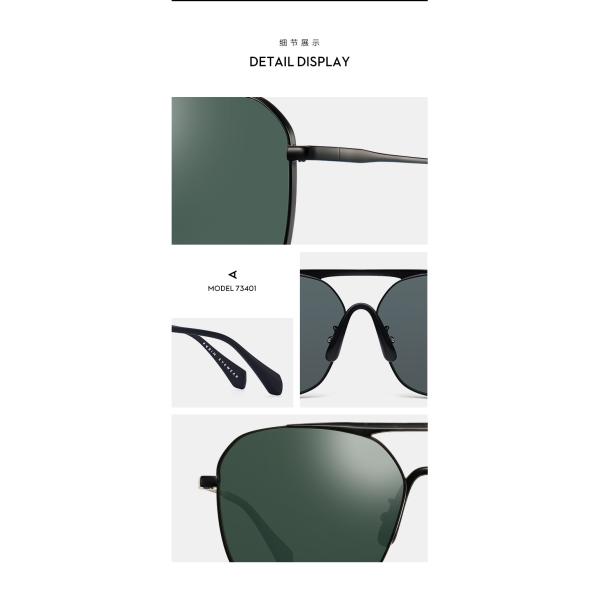 Star Model Metal Frame Polarized Sunglasses , Parim Eyeglasses TAC Lens Unisex