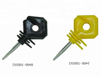 Isolateurs en bois en noir/jaune en plastique pour une meilleure visibilité et une plus grande durabilité