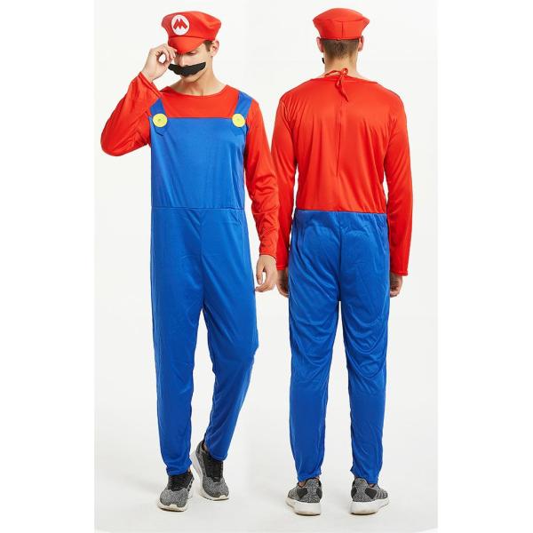 Vêtements de danseur de scène SuperMario Onesie pour Halloween Performance de cosplay pour enfants et adultes
