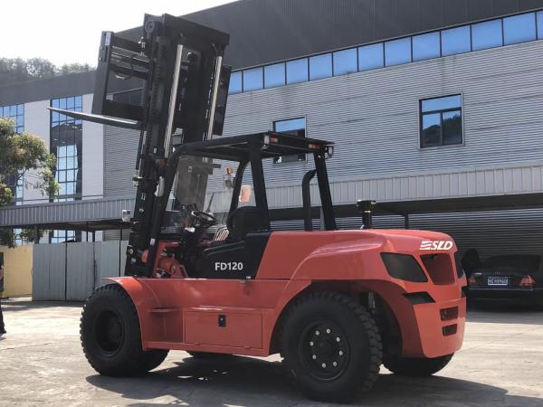 High Capacity Heavy Load Forklift With 600mm Load Center And Front Or Rear Wheel Steering Type