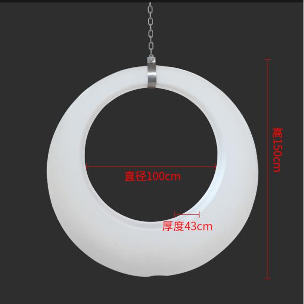 high quality LED remote control luminous swing, rotational molding led swing
