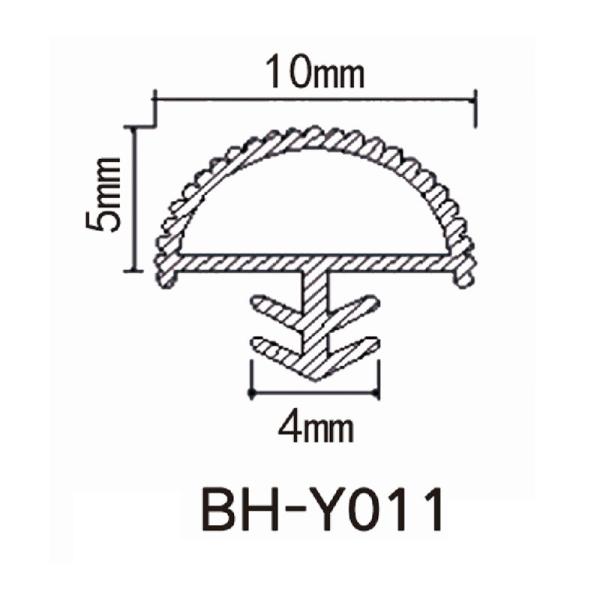 Non Toxic Wooden Door Seal Strip PVC Rubber D Shape Weather Stripping