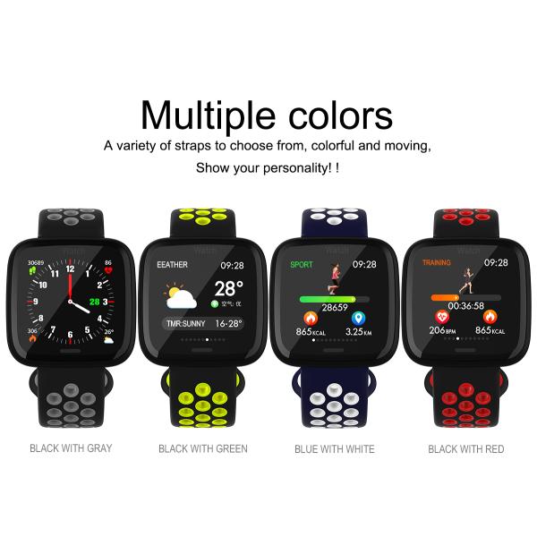 Русский поддержки распознавания речи тарифа сердца IP67 Smartwatch F12 корейский испанский японский французский