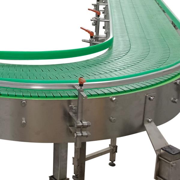 Modular Plastic Flat Top Conveyor Chain Belts For Food Beverage Industry