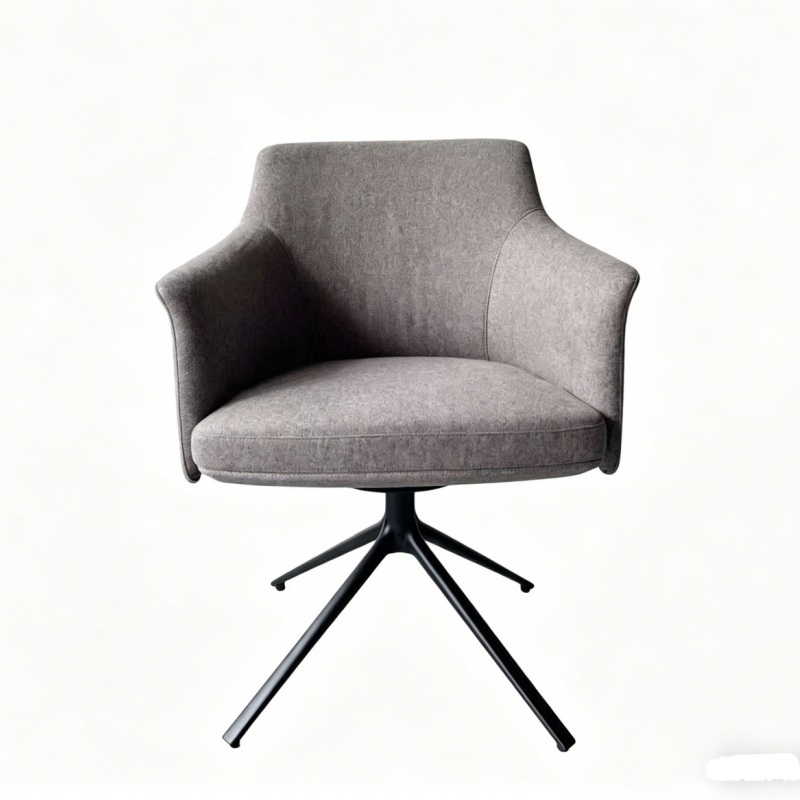 Metal Restaurant Chair | Upholstered 4-Spots Base Dining Chair