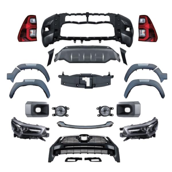 Auto Car with 2021 HILUX ROCCO Type Body Kit in Business/Luxury Design Style