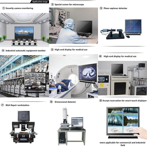 CE Industrial 1024×768 TFT LCD CCTV Монитор 15 дюймов 24 часа