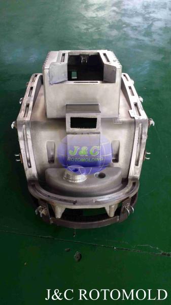 Sandblasted Surface Treatment Aluminum Rotational Molds For Scrubber LLDPE Shell