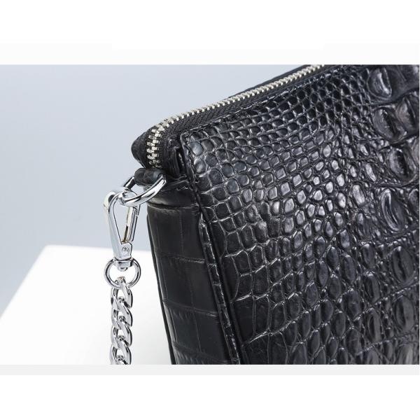 Genuine Alligator Leather Female Flap Bag Lady Small Purse Authentic Crocodile Skin Two Straps Women Single Shoulder Bag