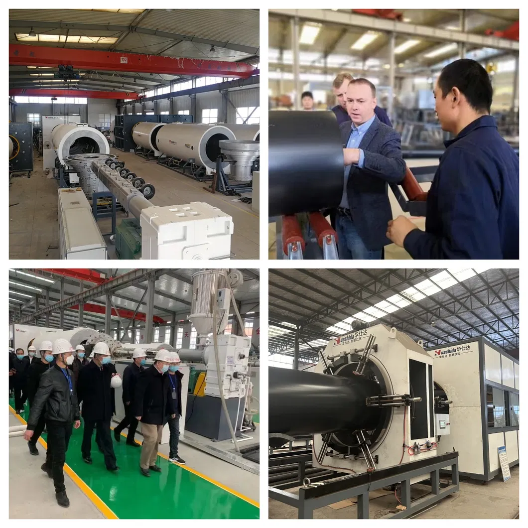 Single-Screw Extruder PU Foam Insulated Pipe Production Line with 110-2200mm HDPE Casing and Vacuum Calibration