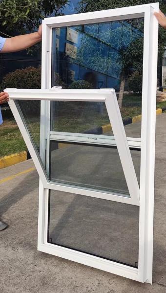 Anti corrosion Sliding Single Hung Vinyl Windows Without Tilt Sound insulation