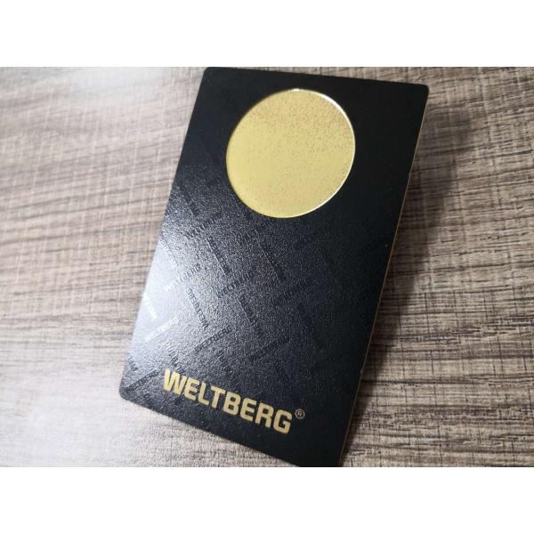 cartão do metal RFID do ouro de 0.2mm para o cacifo do Gym da entrada da porta