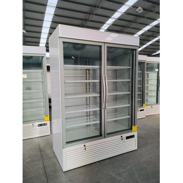 Дверь 2 качаний стеклянная Достигаемост-в замораживателях Merchandiser с ярлыками энергии