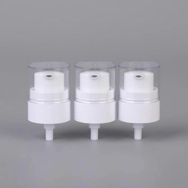 Customized Treatment Cream Pump 24/410 White Plastic With AS Full Cover