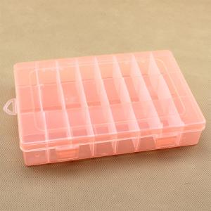 19x13x3.6cm PP素材 24グリッドのプラスチック収納箱のための取り外し可能な分割器オーガナイザーケース 容易な組織