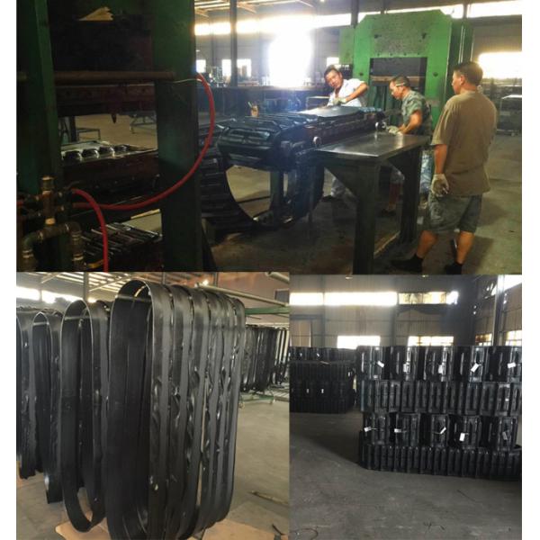 Pistas de goma de encargo agrícolas negras de la resistencia de desgaste de las pistas de alta velocidad