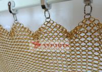 A corrente de aço inoxidável da resistência de corrosão trançou Ring Mesh For Light Partitioning