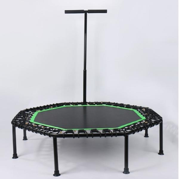 ABS Hexagonal Trampoline with Handle Bar Improve Your Flexibility and Coordinati
