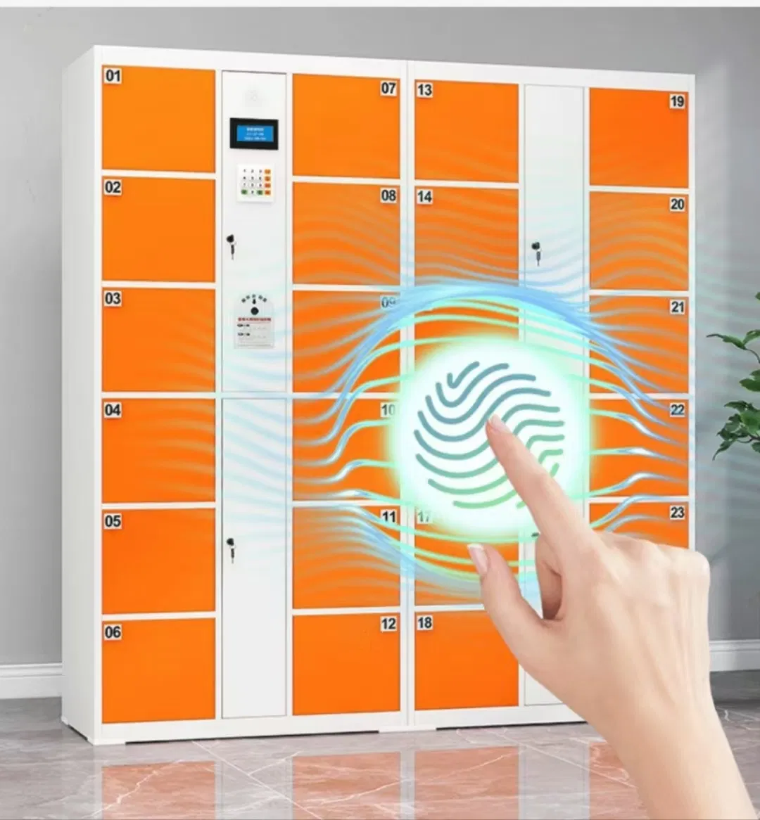 Multi-Functional Smart Lockers: RFID, Fingerprint, Facial Recognition & Barcode Unlocking Options Smart Cabinet