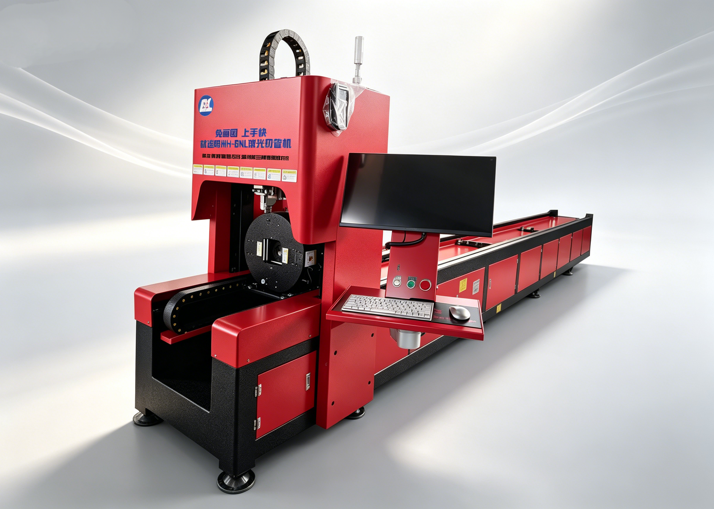 Metal Tube Laser Cutting Machine For Round Square Rectangular Pipe