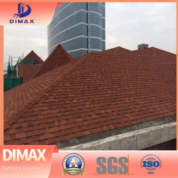 Colored Fiberglass Asphalt Shingles Stone Coated Composite Type Roofing Shingles Roof Tile