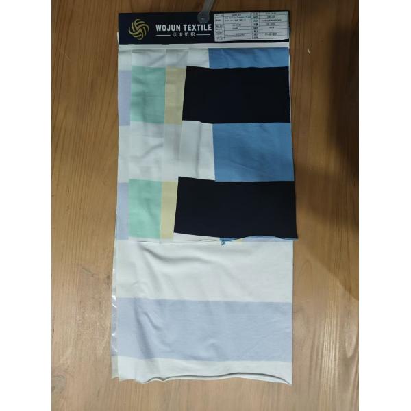Fashionable  And Soft Smooth And Skin-Friendly Striped Knit Fabric For T-Shirt