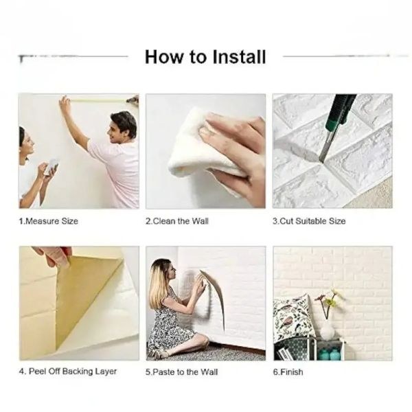All Weather Thermal Waterproof PE Foam Sheet Wall Stickers