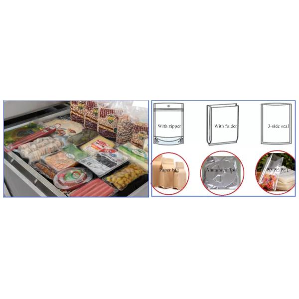 110V/220V DZ-400/2S Automatic Double Chamber Vacuum Coffee Bean Bag Rice Packing Machine