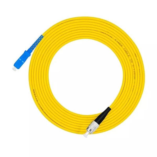 FC UPC To SC UPC Simplex 3.0mm PVC Single Mode Fiber Patch Cable , Jumper Fiber Patch Cord