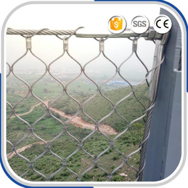 Outdoor fashional 2.0 mm X-tend stainless steel decorative rope mesh fence