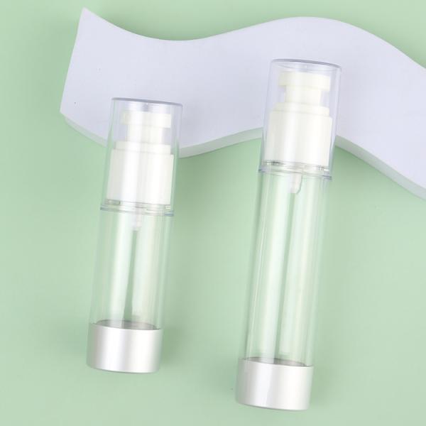 Acrylic Senior PAK Elegant 1oz 2oz Empty Cosmetic Transparent White Black Gold Blue Airless Lotion Serum Pump Bottle