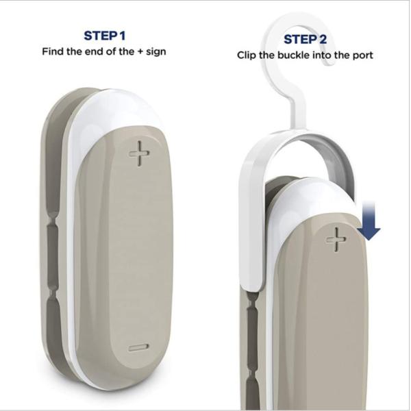 Portable Plastic Heat Vacuum Sealers 2 In 1 Mini Heat Sealing Machine With Battery