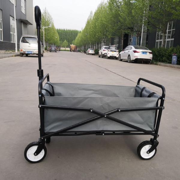 Outdoor Foldable Beach Camping Kids Wagon Stroller Metal Folding Hand Carts Trolley