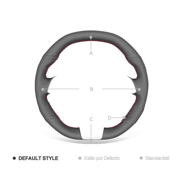 Customized Thread Color Hand Sewing PU Leather Steering Cover for E63 AMG S 2011-2016