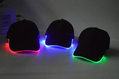 Custom Soft Cotton Baseball Caps , Hip Hop Baseball Caps With Led Lights Built - In