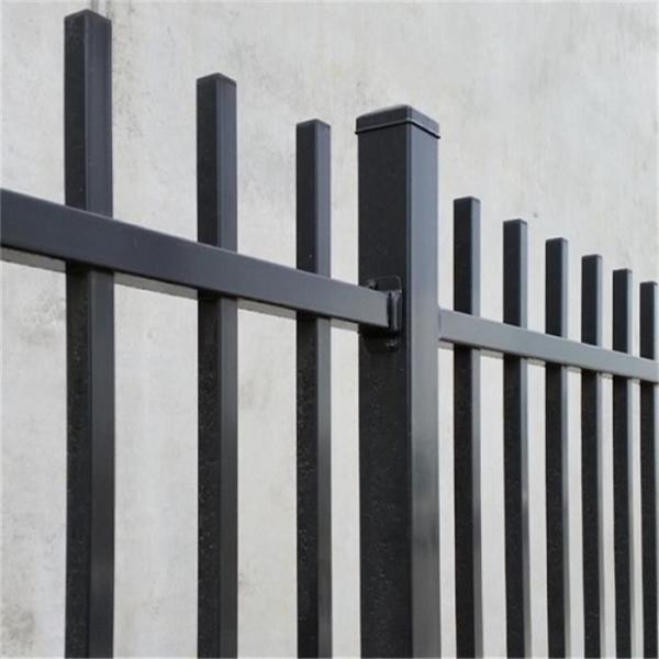 Residential Low Carbon Steel Pipe Power Coated Picket Steel Fence and Ornamental Fence