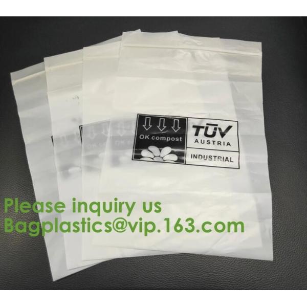 PLA Compostable Clear Poly Custom Printed Plastic K Bags, APPAREL Dress K Bag, Garment Packaging Bag, Bagease