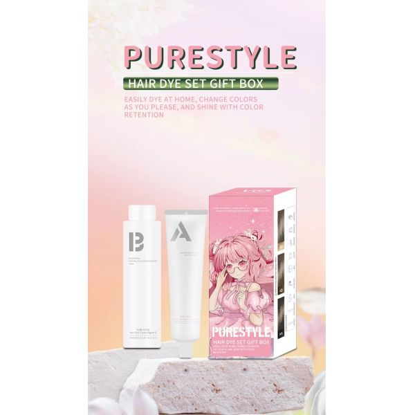 Purestyle Male Female Herbal OEM Hair Dye Set Household Ammonia Free Permanent Hair Color Manufacturer Supply