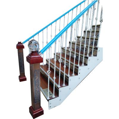Pulvérisation électrostatique Fer Barrière métallique noire Intérieur Escalier Balustrade Intérieur