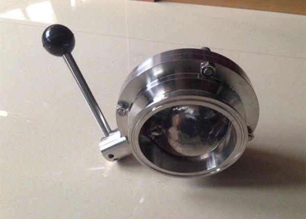 3A ASME BPE  Stainless Steel Sanitary Valves Butterfly Ball Valve Simple And Compact Structure