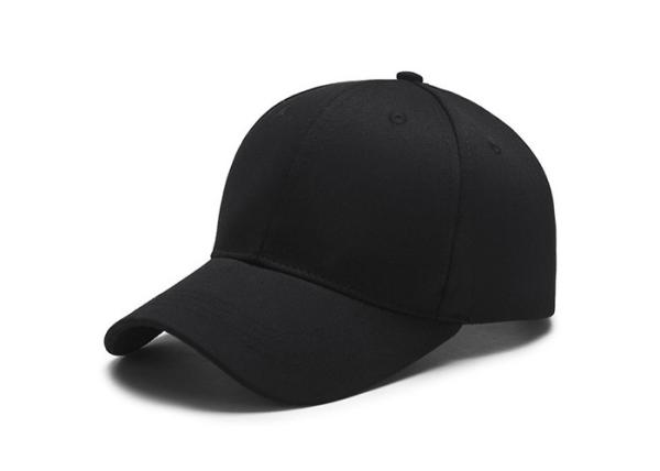 Women /  Men Distressed Baseball Cap , Daily Decoration All Black Baseball Cap