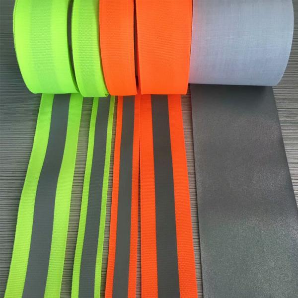 зеленого цвета ленты Webbing 50mm чернота отражательного дневного желтого отражательного изготовленная на заказ высокая светлая
