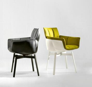 Modern latest fiberglass Leisure Bar Husk Dining Chair office Arm Chair